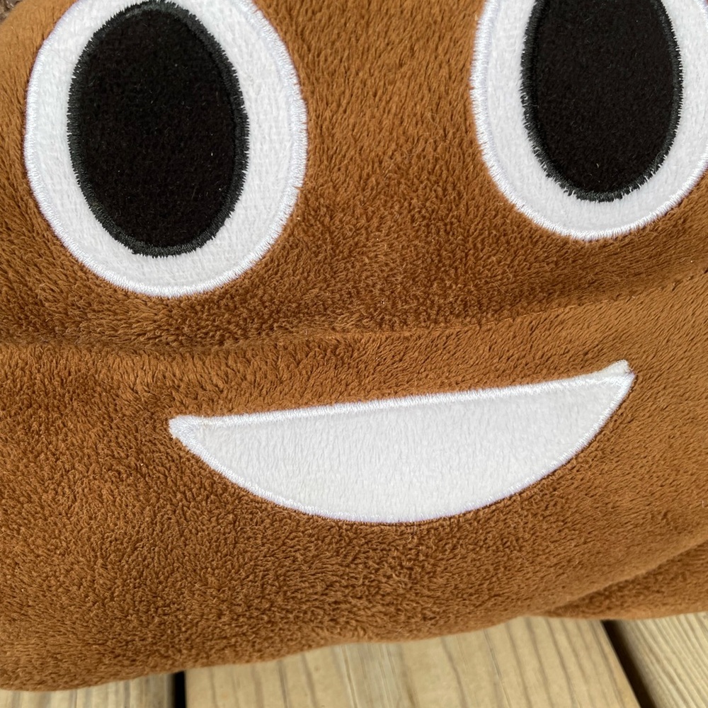 Poop Emoji Pillow 13 Inches Tall 💩 - Picture 3 of 6